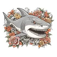 shark tattoo design idea
