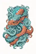 kraken tattoo design idea