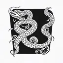 snake tattoo design idea
