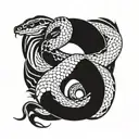snake tattoo design idea