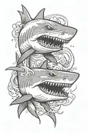 shark tattoo design idea