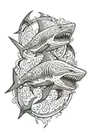 shark tattoo design idea
