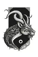 capricorn tattoo design idea