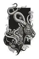 capricorn tattoo design idea