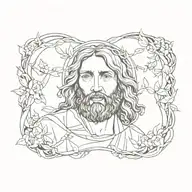 jesus tattoo design idea