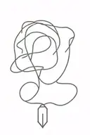 necklace tattoo design idea