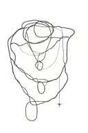 necklace tattoo design idea