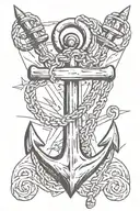 anchor tattoo design idea