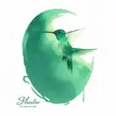 hummingbird tattoo design idea