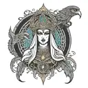 isis goddess tattoo design idea