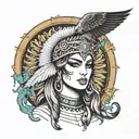 isis goddess tattoo design idea