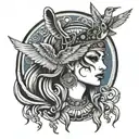 isis goddess tattoo design idea