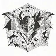 bat tattoo design idea