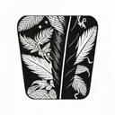 feather tattoo design idea