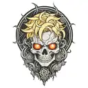 blackout tattoo design idea