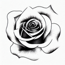 Rose tattoo design idea