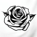 Rose tattoo design idea