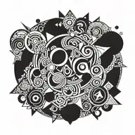 abstract tattoo design idea