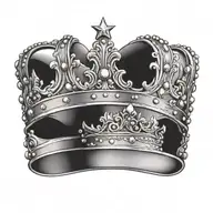 crown tattoo design idea