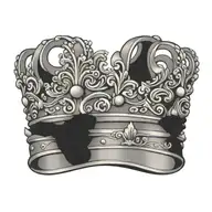 crown tattoo design idea