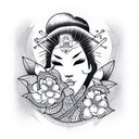 Geisha tattoo design idea