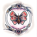 Moth tattoo design idea