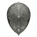 blackout tattoo design idea