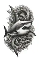 shark tattoo design idea