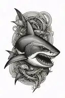 shark tattoo design idea