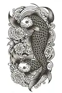 koi-fish tattoo design idea