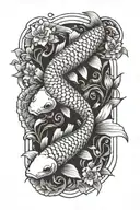 koi-fish tattoo design idea