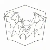 bat tattoo design idea