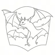 bat tattoo design idea