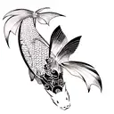 Koi Fish tattoo design idea