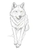 wolf tattoo design idea