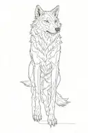 wolf tattoo design idea