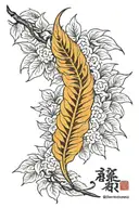 leaf tattoo design idea