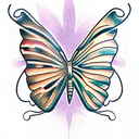 Butterfly tattoo design idea