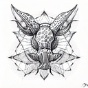 Triceratops tattoo design idea