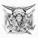 Triceratops tattoo design idea