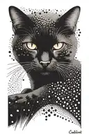 cat tattoo design idea