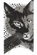 cat tattoo design idea