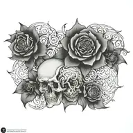 blackout tattoo design idea