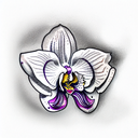 Orchid tattoo design idea
