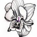 Orchid tattoo design idea