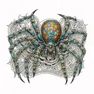 spider tattoo design idea