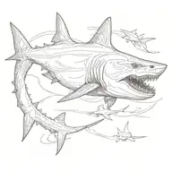 shark tattoo design idea