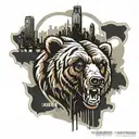 Chicago bears  tattoo design idea