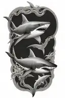 shark tattoo design idea