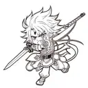 Sword tattoo design idea